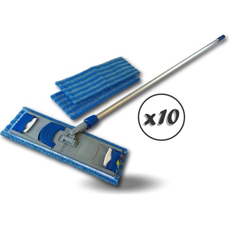 Balai Easy press Seul Avec 3 serpillières Frange microfibre avec œillets 40 cm - Quantité x10 - Balai Easy Press (1/5)