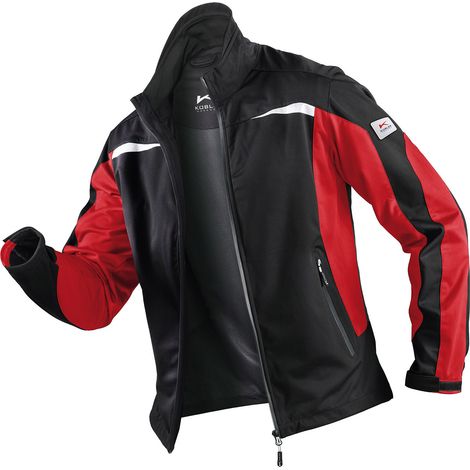 Kübler Weather Jacke 1141 schwarz/mittelrot XL (1/2)