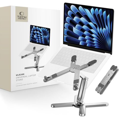 SOPORTE UNIVERSAL PARA PORTÁTIL TECH-PROTECT ULS200 PLATEADO