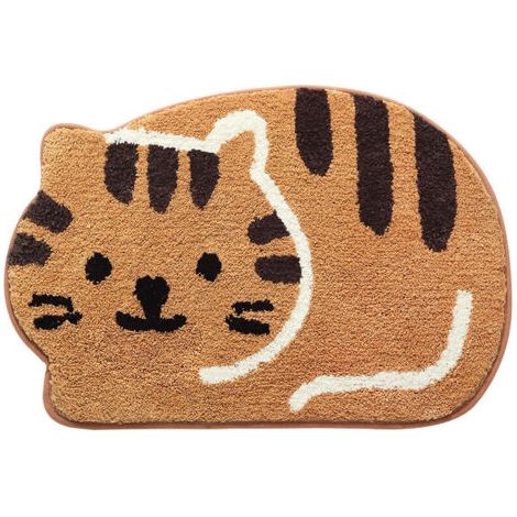 Forme animale salle de bain tapis de sol porte d'entrée ménage chambre pied tapis salle de bain absorbant l'eau tapis anti-dérapant (1/5)
