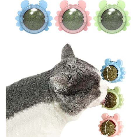 3 Stück Katzenminze-Leckpads für Katzen, Zahnreinigung mit frischer Minze (1/4)