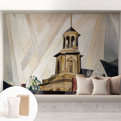 Papier peint décoratif avec colle pour salon, chambre à coucher et bureau – Design moderne et facile à poser Tour architecturale 208x146 cm (1/5)