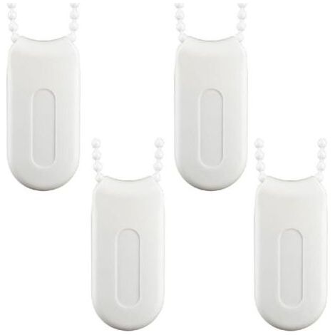 Poids Cordon Rideau 4 Pièces Accessoires de Store en Plastique Blanc Poignées de Stores Cordon Cordon Poids Rechange Stores Poids Chaîne pour Stores à Enrouleur Dispositif Stores Accessoires (1/5)
