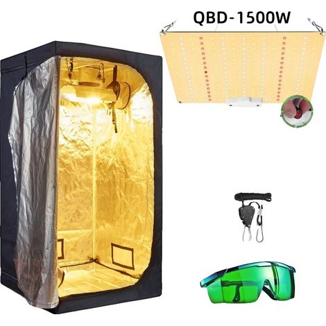 Tente de culture, lampes de culture LED, système hydroponique, Kits de Tentes de Culture D, Kit 80x80x160cm (1/2)
