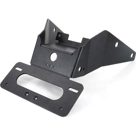 Plattenhalter für KTM 690 Duke 12-19 + Beleuchtung KR14