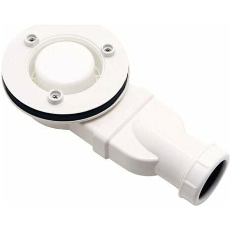 Receveur douche extra plat ABS blanc, vidange anti-odeur (1/4)