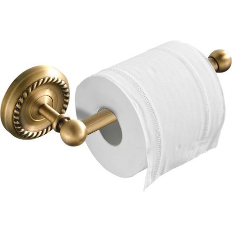 Toilet Paper Holder with Antique Brass 20cm Wall Mounting Bronze Toilet Roll Holder for Bathroom Toilet Accessory. (1/5)