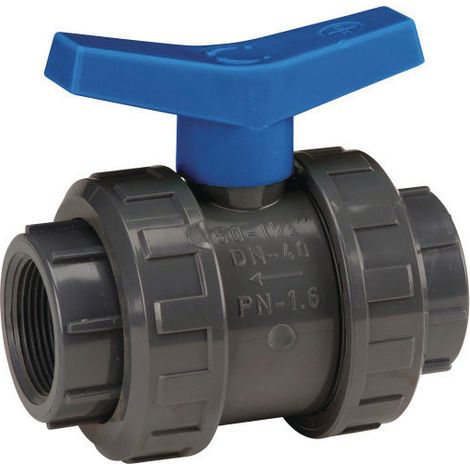 Vanne à sphère PVC Bâtiment Femelle BSP - Série 584 40x49