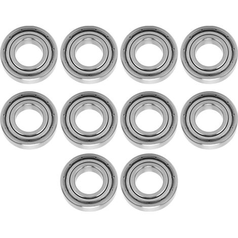 10 Roulements à Billes Acier Inoxydable 17mm Diamètre Intérieur pour Machines (1/5)