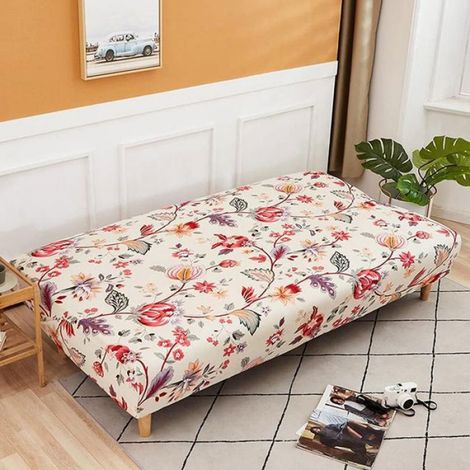 Housse De Canapé - Extensible Sans Accoudoirs - Pour Canapé 190 À 210 Cm - Housse Canapé-Lit Pliante - 1 Pièce (1/4)