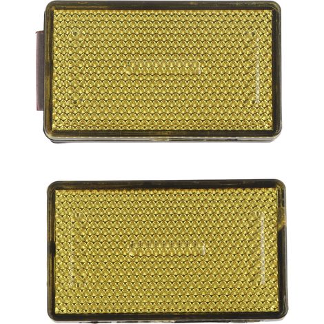 réflecteur de feu stop arrière jaune pour moto compatible