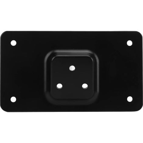 Support de Plaque D'immatriculation Laydown, Support en Acier pour Big Twins 1973 et Plus, avec Support de Montage de Plaque D'immatriculation coudé Noir, Compatible avec Un (1/5)