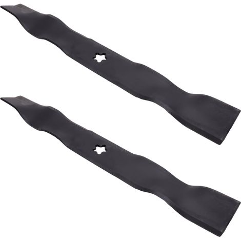 Jeu de lames 2x 49cm pour HUSQVARNA LT131 CT151 LT141 LT151 LTH151 LTH154 (1/3)