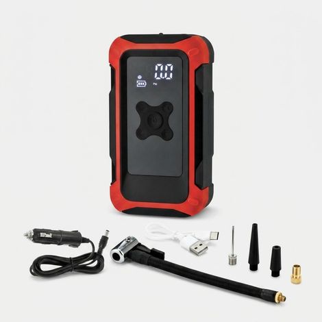 Compresseur sans fil portable 4 en 1 avec écran LCD (1/4)