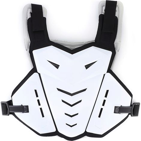 Gilet moto anti-chocs respirant protection thoracique et dorsale pour sport outdoor blanc (1/5)