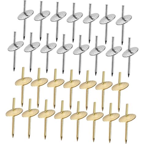 Lot de 30 crochets de suspension en fer avec petit trou et