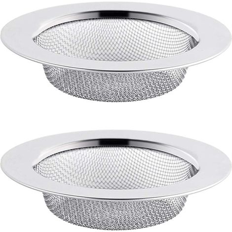 2PCS Filtre à Évier en Acier Inoxydable, Filtre de Vidange de 11,52 cm, Crépine d'évier, Tamis d'évier, Crépine d'évier de Cuisine (1/5)