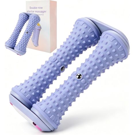 Rouleau de massage des pieds pour fasciite plantaire, double rouleau de massage des pieds, rouleau de massage des pieds, rouleau de fascia pour pieds, rouleau de fascia pour pieds pour soulager le (1/5)