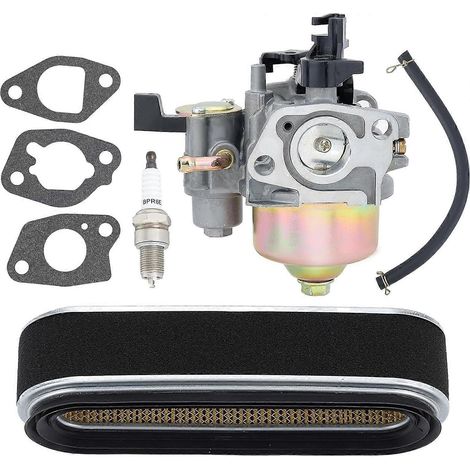 Carburateur Bluezoo HR216 GXV160 pour moteur de tondeuse à gazon Honda HR214 HRC216 HRC216K1 (remplace les références 16100-ZE7-W21 et 17210-ZE7-505) et filtre à air. (1/5)