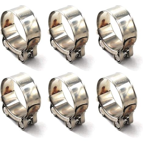 26-28mm Pince de serrage en T en acier inoxydable 304 pour tuyau de serrage (6 pièces) (1/5)
