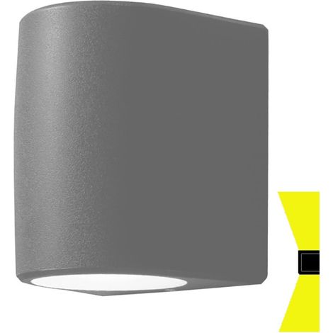 Applique esterno biemissione top light aosta ag2 gr gx53 led cct ip55 resina