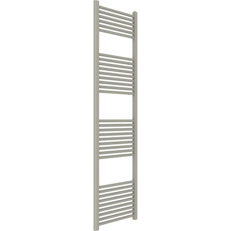 Radiateur sèche-serviettes hydraulique sable mat 180 x 50 cm Ercos Opera ASOPEF035605001800 H1800 L500 Z450 (1/4)