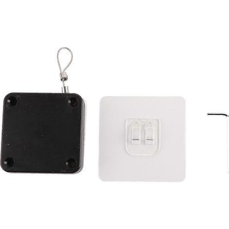 Fermeture de porte automatique sans perçage, câble de 1,2 m, noir, 500 g, pour usage domestique (1/5)