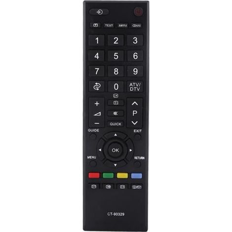 Télécommande Contrôle à distance Nouveau universelle CT-90329 de remplacement pour Toshiba LCD Smart TV noir -YES (1/4)