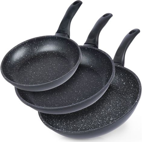 GRANDE Granit-Bratpfanne, 3-teilig, 20 / 24 / 28 cm (1/5)