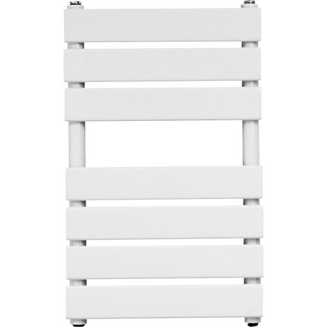 WarmeHaus Flat Panel Bathroom Heated Towel Rail Ladder Radiator Warmer -650x400mm White (1/5)