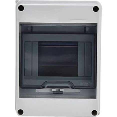 Coffret électrique étanche extérieur IP65 – 5 modules – ABS ignifuge et résistant aux chocs – Boîtier de protection pour circuits électriques (1/5)