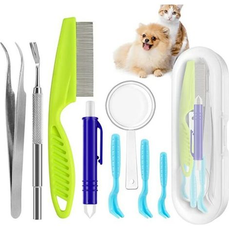 Accessoires Anti Tiques Pour Chiens et Chat,T-Audace Accessoires Anti Tiques, Pince à TiquesCrochet à Tiques En Acier Inoxydable,Tire Tique Pour Chiens Chat et Humanité,Supprime Les Tiques Facilement (1/5)