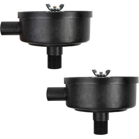Accessoires de filtre silencieux pour compresseur d'air, avec filet mâle de 1/2 pouce (20 mm) et boîtier en plastique, pour réservoirs de compresseur d'air, lot de 2 pièces. (1/5)