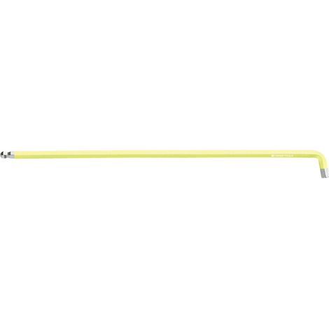 PB Swiss Tools Sechskant-Winkelschraubendreher, lang, mit Kugelkopf und kurzem Schenkel, pulverbeschichtet, 3 mm (1/2)