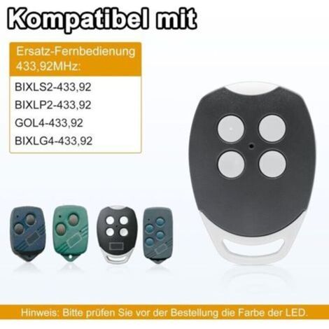 3 Télécommandes 433,92 MHz 4 Canaux Compatibles Ditec GOL4 BIXLG4 BIXLP2 BIXLS2 Pièces de Rechange
