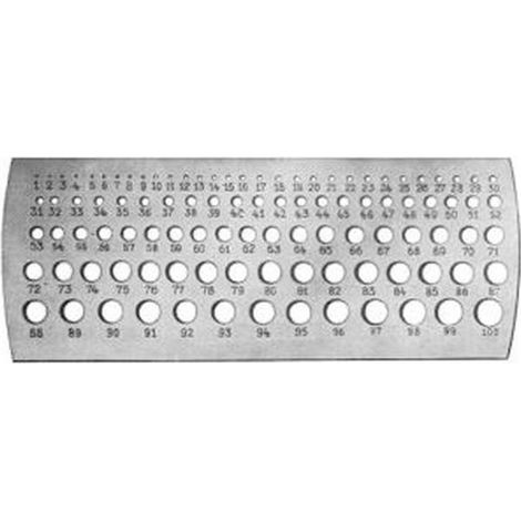 Millimetro Piercing Calibro, Campo Di Misura: 0,1-10 Mm, 0.1 Mm No, Numero Di Buche 100