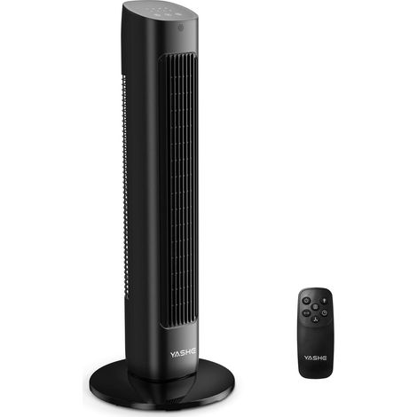 32 Zoll Turmventilator mit Fernbedienung, Leiser Standventilator ohne Rotorblätter mit 28 dB