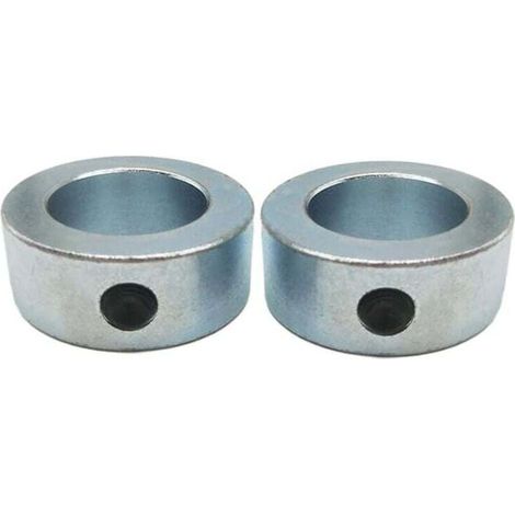Bagues de Réglage 2 Pièces 20 mm Anneau Positionneur Butée de Profondeur Colliers Butée de Profondeur de Perçage Profondeur Butée Anneau Galvanisées avec Vis à Six Pans Creux Pour Axe Arbre