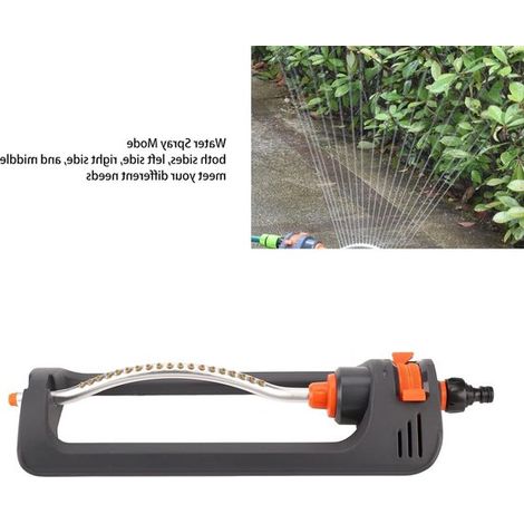 Allecto Automatischer oszillierender Rasensprenger Wassersprenger für Haus und Garten 19 Löcher und 4 Einstellungen Landwirtschaftliche (1/5)