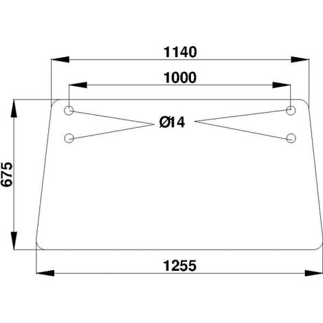 Lunette arrière UNIVERSEL D7408