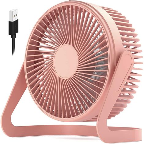 Petit ventilateur USB de bureau Mini ventilateur électrique de bureau silencieux bleu (1/5)