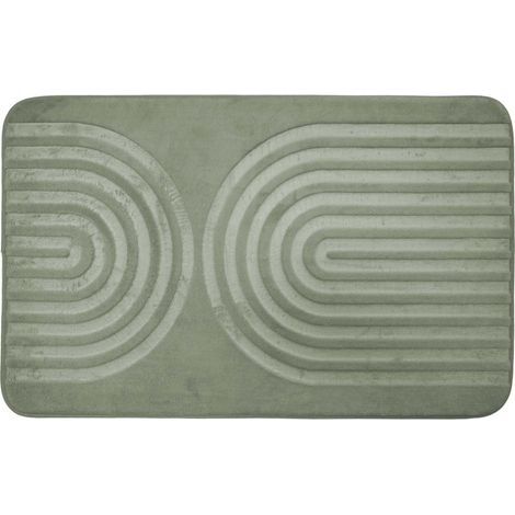 Tapis de Bain Microfibre "Allure" 45x75cm Sauge (1/5)