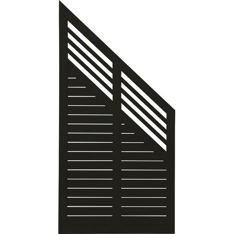 Plus Zaun Decora 90 x 180/95 cm RAL 9005 Schwarz (1/2)