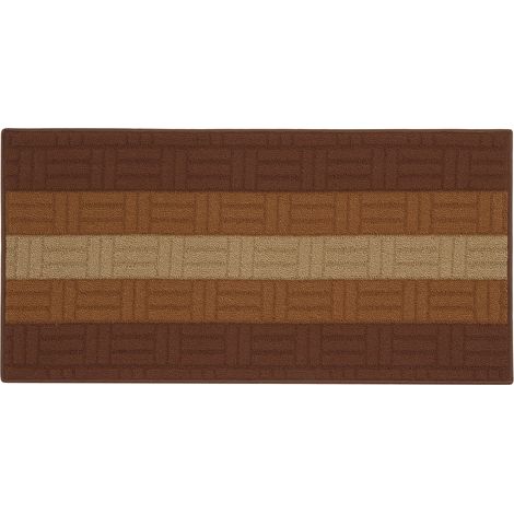 TAPPETO PER CUCINA MIA 50X115 CM MARRONE