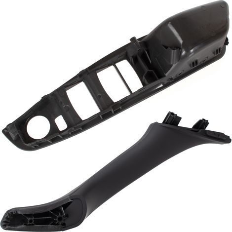 BMW 5er F10 F11 (09-17) Türgriff innen links, schwarz, 1-Loch + Türgriff innen rechts, schwarz, Leder, 2-teilig (1/5)