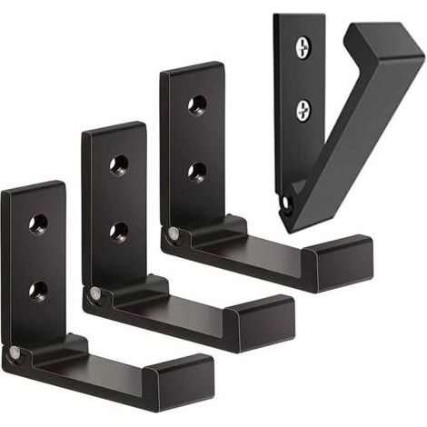 Set mit 4 faltbaren Aluminium-Wandhaken – Tragkraft 15 kg – Montage auf allen Oberflächen – Modernes Design und platzsparend (1/5)