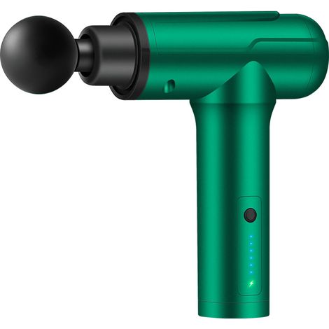 Mini masajeador con función de percusión, masaje de tejido profundo, masaje fascial intensivo, masajeador muscular, 6 velocidades ajustables con 6 cabezales de masaje. (1/5)