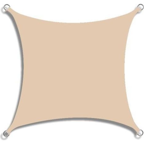 Wasserdichtes rechteckiges Sonnensegel, Oxford-Polyester, 95 % UV-Schutz, reißfest, Sonnenschutz im Freien für Garten, Balkon, Terrasse, Patio, Camping (Hellgelb, 2,5 x 3 m)