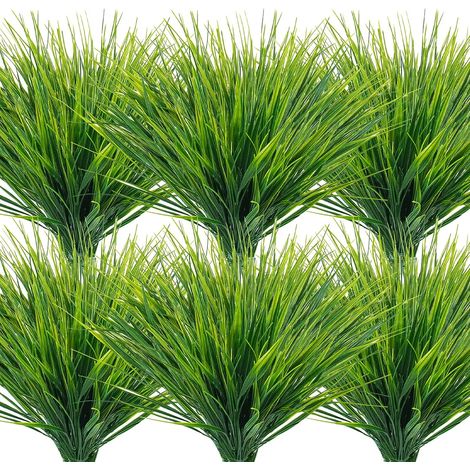 Plantes d'herbe artificielle - Extérieur UV Résistant - Pour Jardin Boîte à Fenêtre Bac à Plantes - 10 Faisceaux (1/5)