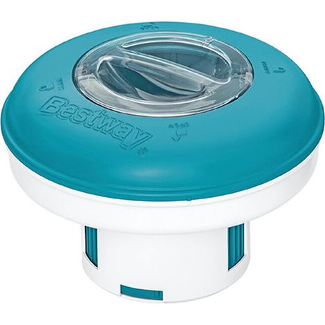 Bestway 58769 dosificador flotante de cloro azul y blanco